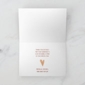 Beer Mountain Forest Boy Baby shower Bedankkaart (Binnen)