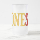 Beer mug in frosted glass (Centre)