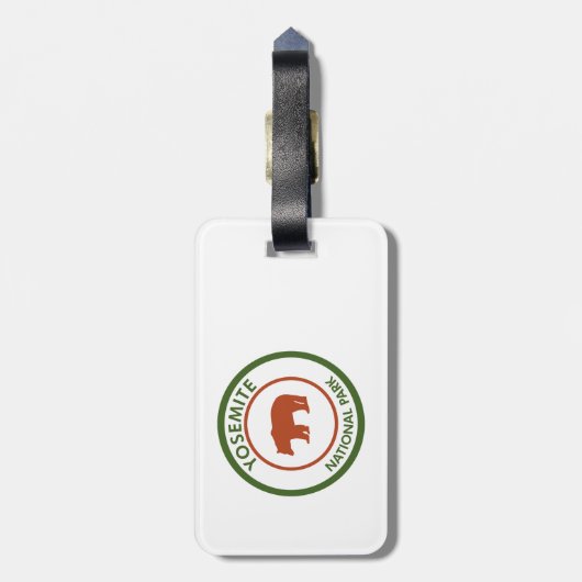 Beer Nationaal Park Yosemite Bagagelabel (Achterkant verticaal)