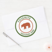 Beer Nationaal Park Yosemite Ronde Sticker (Envelop)