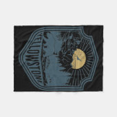 Beer Natuur Yellowstone National Park Fleece Deken (Voorkant (Horizontaal))