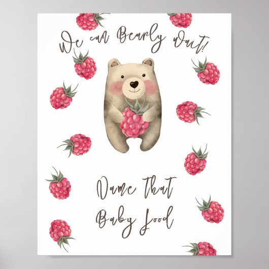 Beer - Noem dat baby food Poster (Voorkant)