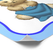 Beer Nummers Onderwijs, getallen, Engels, Frans, Poster (Hoek)