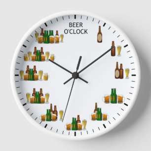 Beer O-klok Funny Beer Lovers Clock