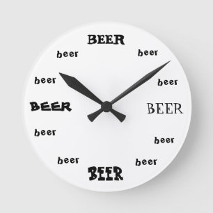 Beer O'Clock Craft Beer Gift voor hem Ronde Klok