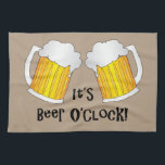 Beer O'Clock Drôle Anniversaire BBQ Serviette<br><div class="desc">Drôle teatowel imprimé avec un design humoristique de la bière O'Clock, parfait pour les amateurs de bière et les fêtards. Si vous ne pouvez pas voir le produit ou le design que vous cherchez, contactez-nous en utilisant le bouton "contacter" sous n'importe quelle description de produit pour discuter de vos exigences....</div>