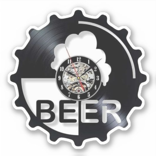 Beer O'Clock Sticker (Voorkant)