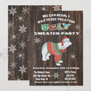 Beer Oegly Sweater Party Kaart