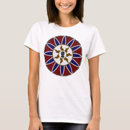 Beer omheining bij de Logo van Prayer Mandala (zon T-shirt
