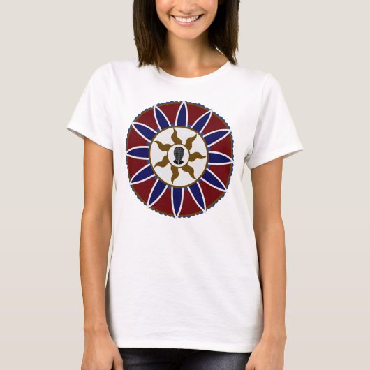 Beer omheining bij de Logo van Prayer Mandala (zon T-shirt (Voorkant)