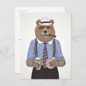 Beer ontbijt briefkaart (Voorkant / Achterkant)