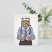 Beer ontbijt briefkaart (Staand voorkant)