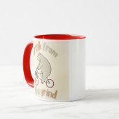 Beer op een fiets BFTG Coffee Mok (Voorkant links)