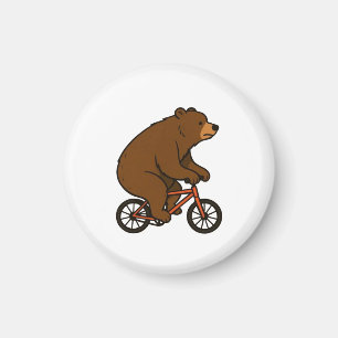 Beer op een fiets – Wilde rit trillingen Magneet