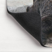 Beer op een rots muismat (Hoek)