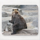 Beer op een rots muismat (Voorkant)