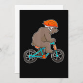 beer op fietsenfietsen beer bedankkaart (Voorkant / Achterkant)