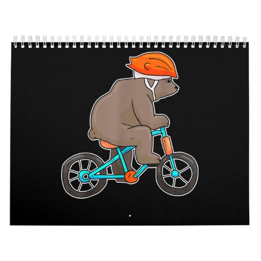 beer op fietsenfietsen beer kalender (Hoes)