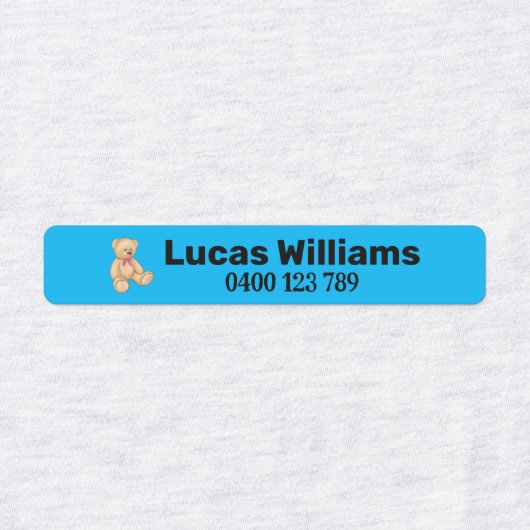 beer op maat gesneden naam & telefoonnummer ijzero labels (Design 2)