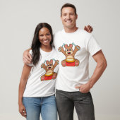 Beer op muziek met drum t-shirt (Unisex)