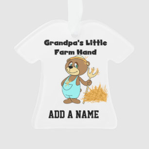 Beer opa's kleine Boerderij hand Ornament