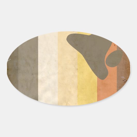 BEER OVALE STICKER (Voorkant)