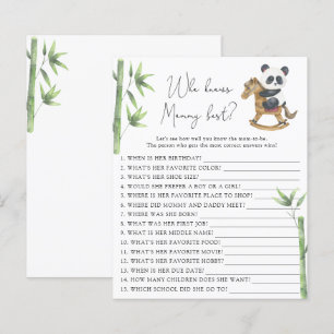 Beer Panda Wie kent mama het beste