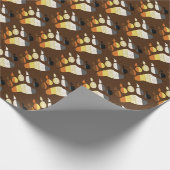 Beer papier met geperste paw-vulling (Hoek)