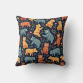 Beer Patroon Kussen Kussen (Achterkant)