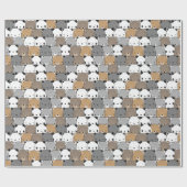 Beer Patroonverlooppapier Cadeaupapier (Vlak)