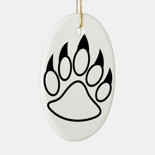 Beer Paw Keramisch Ornament (Rechts)
