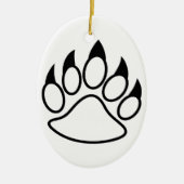Beer Paw Keramisch Ornament (Voorkant)