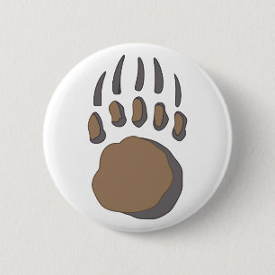 BEER PAW RONDE BUTTON 5,7 CM