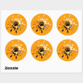 Beer Paw Splash Beer Pride Colors Ronde Sticker (Vel)