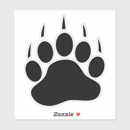 Beer Paw Sticker. Sticker (Vel)