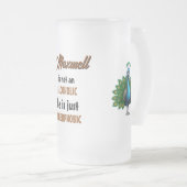 Beer Peacock Frosted Mug (Devant droit)