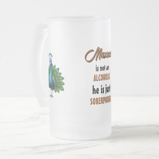 Beer Peacock Frosted Mug (Devant gauche)