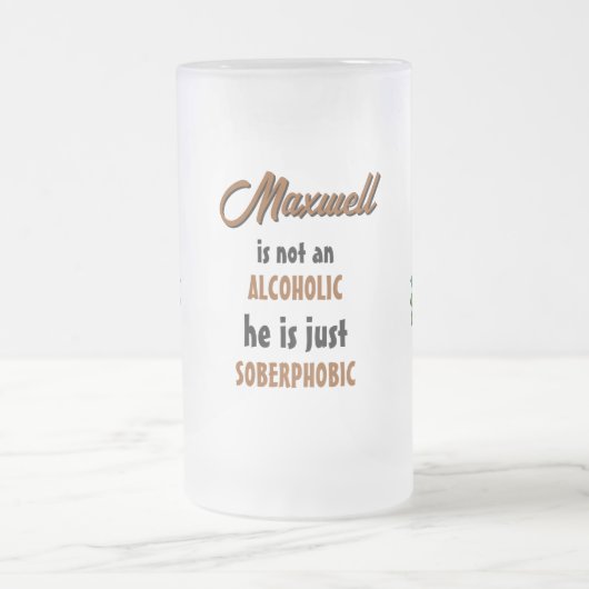 Beer Peacock Frosted Mug (Centre)