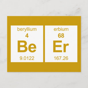 BeEr Periodic Tabel Briefkaart