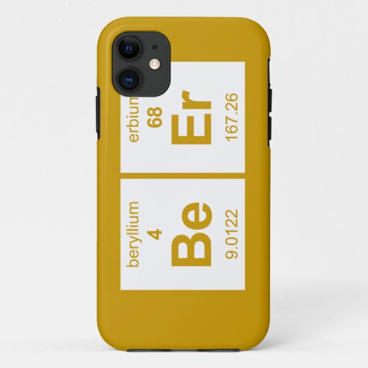 BeEr Periodic Tabel Case-Mate iPhone Case (Achterkant)