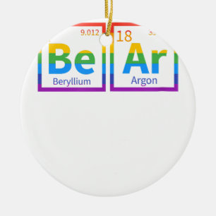 Beer Periodic Table Gay Beer LGBT Pride Rainbow Fo Keramisch Ornament