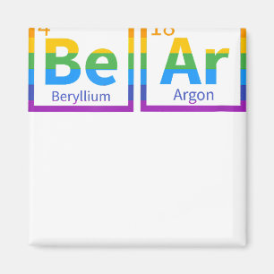 Beer Periodic Table Gay Beer LGBT Pride Rainbow Fo Magneet