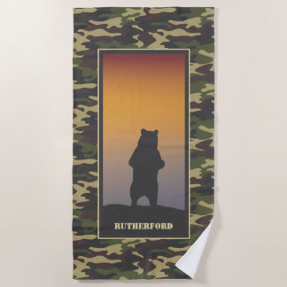 Beer Permanent en Camo Beach Towel Strandlaken