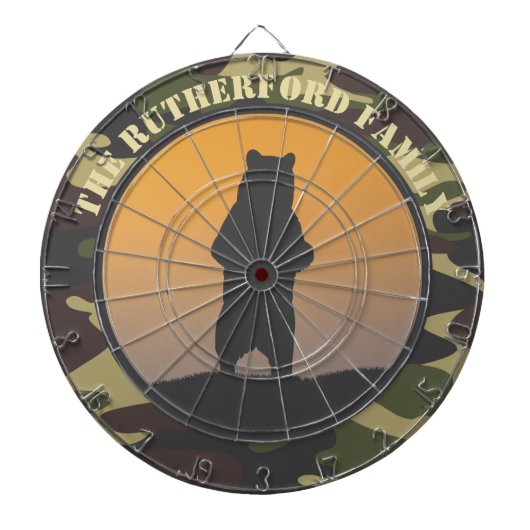 Beer Permanent en Camo Dart Board Dartbord (Voorkant)