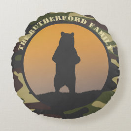 Beer Permanent en Camo Rond Kussen