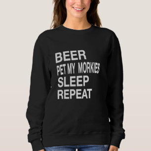 Beer Pet Morkies Sleep White L Dog Love Trui