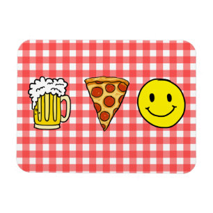 Beer Pizza Geluk Magneet