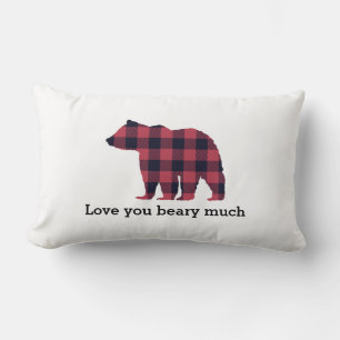 Beer Plaid Wilderness Love You Sierkussen Kussen