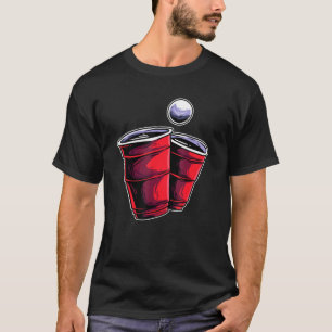 Beer Pong Beiroet Drink game Ping Pong Ball Beer T-shirt