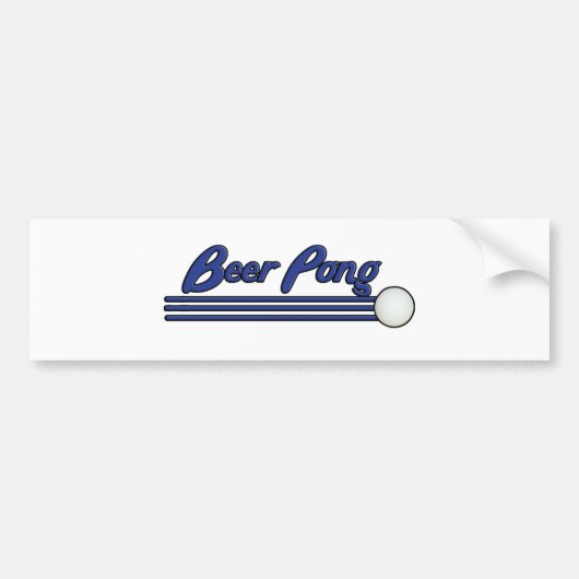 Beer Pong Bumpersticker (Voorkant)